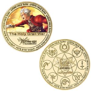 Moneda Conmemorativa de la Guerra del Santo Grial de Fate, Moneda de Hierro Fundido del Anime Fate/Stay Night, Artículo Coleccionable - Product Image 6