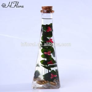 Hfloral une usine d'approvisionnement de qualité fleurs séchées en gros fleur flottante préservée longue durée dans une bouteille en verre pour la Saint-Valentin - Product Image 2