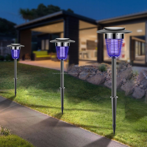 Luz LED Solar Bug Zapper impermeable <span class=keywords><strong>Anti</strong></span> Mosquito de jardín al aire libre de insectos plagas de insectos Control Solar Mosquito - Product Image 2