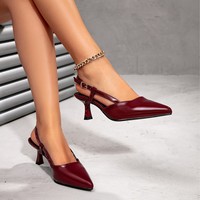Nouvelles Chaussures Élégantes et Sexy à Talons Hauts et Bout Pointu pour Femmes, en Cuir Noir Exquis, à Plateforme et Talon Fin, Collection 2026