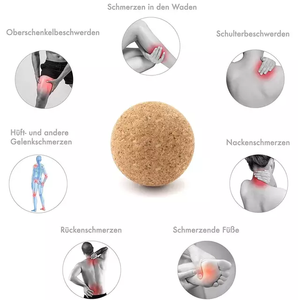 Cork Myo fascial Release Ball Kork <span class=keywords><strong>massage</strong></span> ball Muskel knoten Deep Tissue Relief Yoga Sport Fitness Runder Korkball - Product Image 3