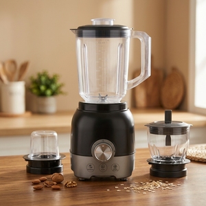 Robot culinaire Calinfor 1,5 L avec bouton piano, 800 W, mixeur, hachoir, centrifugeuse, avec double protection contre la surchauffe, pour usage hôtelier - Product Image 5