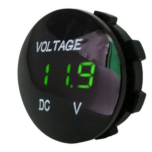 โวลต์มิเตอร์ดีซี 0-30V จอแสดงผล LED เฟสเดียวสำหรับการทดสอบแรงดันไฟฟ้าของรถจักรยานยนต์รถยนต์เรือ - Product Image 2