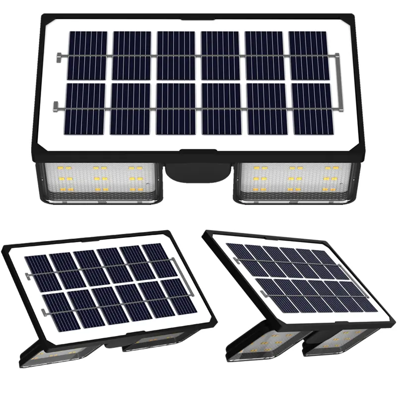 New arrival Home garden adjustable 2.5W IP65 300lm security lamp battery powered solar motion sensor led pir security light