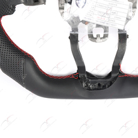 Nappa roda kemudi kulit asli berlubang, untuk Mazda Atenza CX4 CX5 OEM Kustom tampilan LED serat karbon Alcantara Interior