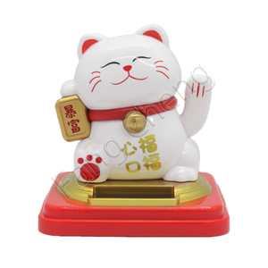 ของเล่นกาชาปองที่จำหน่ายในตู้กาชาปอง ชุด "<span class=keywords><strong>แมว</strong></span>กวัก" ของเล่นพลังงานแสงอาทิตย์แบบโบกมือ - Product Image 3