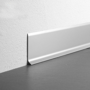 Self-adhesive Aluminum Skirting Profile 60mm Wall Protector Base Curved Metal <strong>Covered</strong> Skirting Board <strong>Baseboard</strong> - Product Image 4