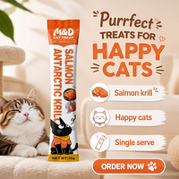 Friandises humides pour chats, à presser, à lécher, sans céréales, riches en protéines, nutrition saine, en bandelettes, en vrac