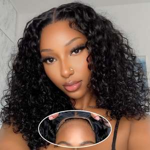 13x4 Kinky Curly <b>Lace</b> <b>Front</b> <b>Wigs</b> for Women 12A Brazilian <b>Human</b> <b>Hair</b> 180% Density Transparent <b>Lace</b> Frontal <b>Wigs</b> - Product Image 2