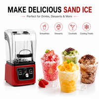 Machine à glace pilée commerciale avec couvercle insonorisé pour restaurant et café