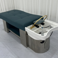 Chaise de lavage de salon de coiffure Yapin en gros, personnalisable, avec repose-tête, spa capillaire, circulation d'eau, lit de massage thaïlandais, shampooing