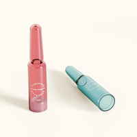 Ampoule de soin cosmétique, bouteille d'échantillon de 1.5ml, 3ml, 5ml, 10ml, à presser, en plastique PETG, 50 pièces