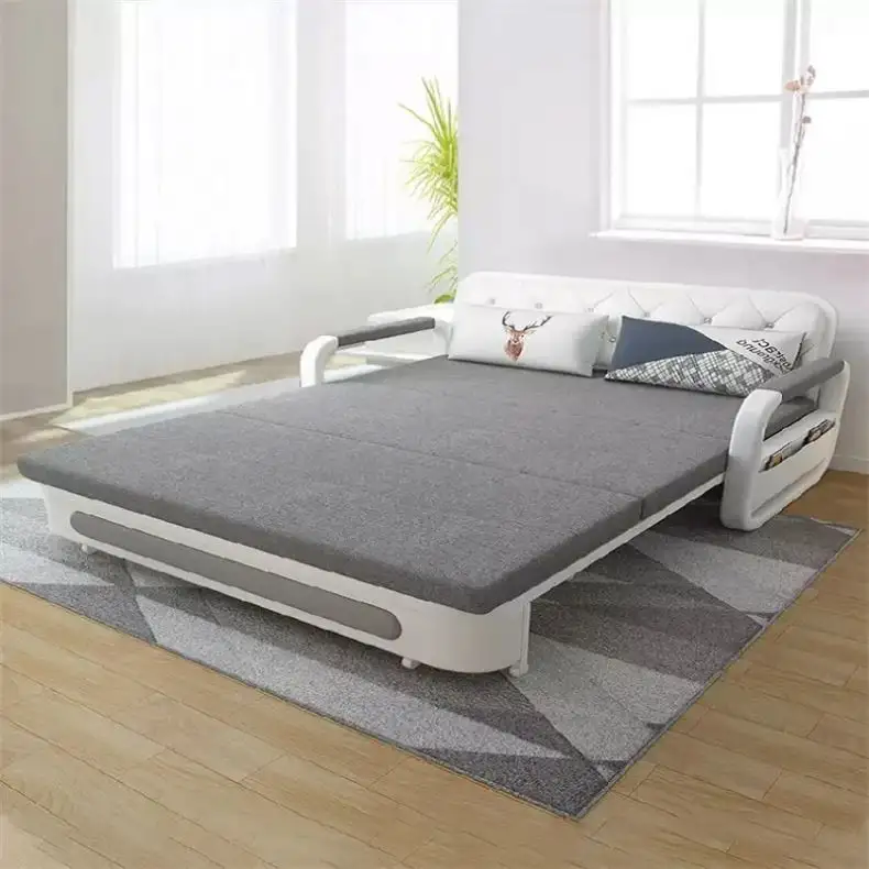 Luxus-Stil Wohnzimmer möbel Restaurierung Liege Erwachsene Hochzeit Long Moon Shape 3-Sitzer beheizte Schlafs ofas