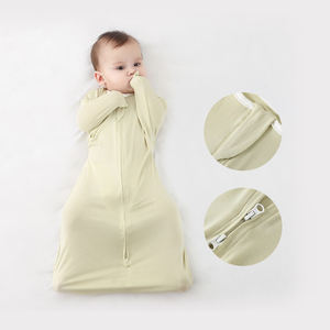 Venta al por mayor Modal High Elastic Baby Surrender Anti-JUMP Sleeping Bag Baby Anti-kick by Newborn Swaddle Towel - Product Image 1