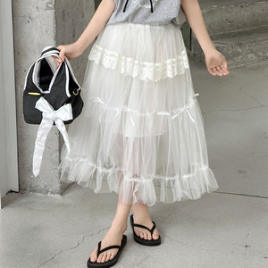 Conjunto de Ropa para Niña Grande, Verano 2026, Camiseta de Manga Corta <span class=keywords><strong>con</strong></span> Estampado Negro y Gris + Falda Tutú, 2 Piezas, Conjunto Dulce para Niña - Product Image 5