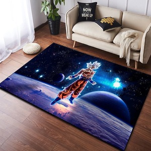 <span class=keywords><strong>Tapis</strong></span> rectangulaire antidérapant en polyester flanelle imprimé motif dessin animé pour salon, canapé, chambre à coucher, chambre d'enfant - Product Image 2