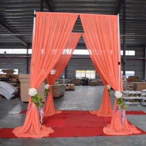 Portable adjustable aluminum <b>backdrop</b> <b>stand</b> used pipe and drape for event party - Product Image 1