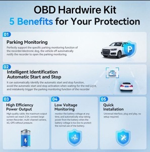Câble OBD Mini Micro Type C pour automobile, adaptateur d'alimentation mâle Mini, câblage direct pour <span class=keywords><strong>cam</strong></span>éra embarquée, kit de câblage direct OBD - Product Image 3