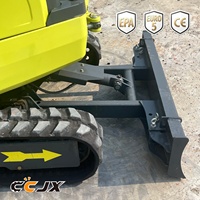 Excavatrice sur chenilles de 2 tonnes conforme aux normes CE EPA, moteur Kubota, livraison gratuite par le fabricant pour le drainage, le creusement de fossés et la préparation des terres agricoles
