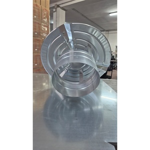 Tapa de chimenea de acero galvanizado tipo inserto, cubierta fija para chimeneas de techo - Product Image 3