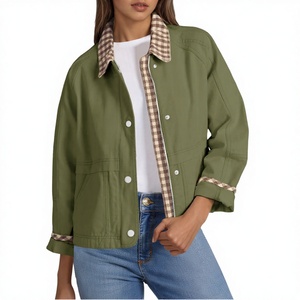 Chaqueta Bomber Personalizada de Alta Calidad para Mujer, Cierre de Cremallera, Ligera, Transpirable, Resistente al Viento, Ecológica, de Lona Lisa para Invierno - Product Image 3