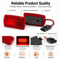 Lampe de signalisation de bienvenue LED pour Toyota 4Runner Tundra Sequoia Lexus Subaru BRZ 2013, projecteur d'avertissement rouge, lampe de porte de courtoisie (Stock US)
