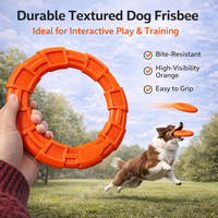Disque volant pour chien TPR, modèle classique de luxe, avec logo personnalisé, contrôle de vol stable, disque texturé, jouet pour animaux de compagnie