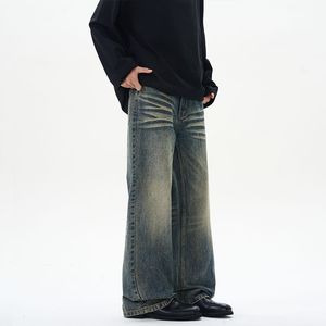 工場卸売 バギーパンツ メンズ ユニセックス ストレートレッグパンツ カジュアル ルーズ ヴィンテージ 高品質 ウォッシュジーンズ メンズ向け - Product Image 2
