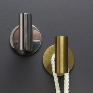 Stainless Steel Wall Mounted <b>Hook</b> Round Minimalist Design For <b>Kitchen</b> Bathroom Coat Towel Hanging Single <b>Hook</b> JX S1020 - Product Image 2