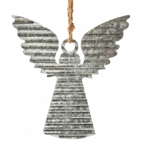 Ange en métal suspendus ornements de Noël arbre vacances Figurines décoratives festives faites à la main fête à la maison cadeaux saisonniers - Product Image 1