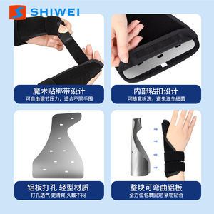 Attelle de poignet et de pouce Shiwei avec plaque en aluminium pour immobilisation et fixation des fractures articulaires - Product Image 5