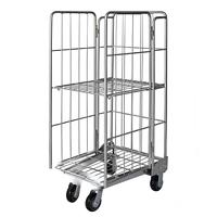 Nouvelle Offre Spéciale : Conteneur à Roulettes en Acier Métallique Personnalisé pour Stockage de Marchandises en Supermarché, Cage à Roulettes en Zinc, Chariot Logistique, Conteneur à Grillage Métallique Depotfit