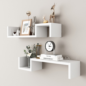 Combinazione libera creativo di legno reticolo parete mensola semplice appesa a parete per soggiorno legno artigianato scatole di legno cartine - Product Image 6