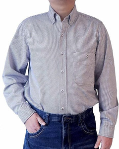 Chemise de travail ignifuge NFPA 2112 <span class=keywords><strong>FR</strong></span> à carreaux imprimés en coton 6,5 oz avec boutons en urée et protection des manches FRC0816 - Product Image 4