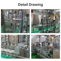 Ligne de production automatique de mise en bouteille de lait, machine de remplissage et de bouchage de lait frais à volume réglable