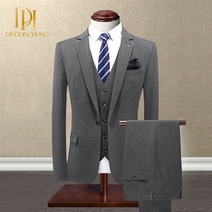 ชุดสูทผู้ชายคุณภาพสูงแบบกระดุมแถวเดียว สำหรับงานแต่งงาน งานออฟฟิศ สัมภาษณ์งาน และงานเลี้ยง - Product Image 1