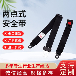 Cinturón de seguridad de dos puntos para automóviles y atracciones con arnés de seguridad para la cintura, tipo general, color negro - Product Image 5