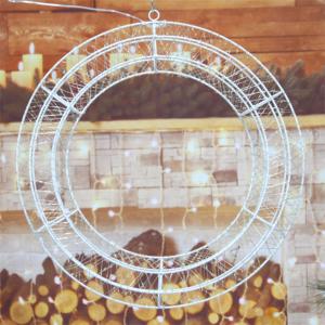 New Design 960L Warm White Copper <b>Wire</b> Metal Wreath Light for Christmas Holiday Party and Garden Decoration - Product Image 6