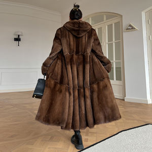 Nuovo <span class=keywords><strong>Cappotto</strong></span> di Pelliccia di <span class=keywords><strong>Visone</strong></span> Vellutato di Lusso da Donna Giacca Extra Lunga Capospalla di <span class=keywords><strong>Visone</strong></span> d'Importazione Premium <span class=keywords><strong>Cappotto</strong></span> Invernale di Pelliccia di <span class=keywords><strong>Visone</strong></span> di Alta Gamma - Product Image 1