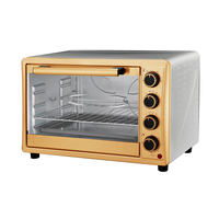Four à convection électrique 48L en métal pour cuisson, grillades, pizzas, poulet, capacité 2 tranches, classe énergétique A, idéal pour hôtels
