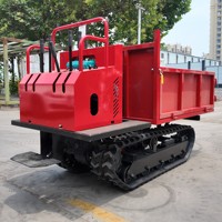 Camion de transport sur chenilles portatif en gros pour terrains complexes, mini-dumper