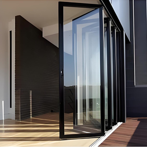 Puertas Corredizas Plegables de Vidrio Modernas y Energéticamente Eficientes para Jardín, con Vidrio Low-E y Diseño Impermeable para Uso en Exteriores de Villas - Product Image 2
