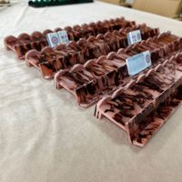 Rak Mahjong Amerika Anti-Selip dengan Penggeser Magnetik 4-Pak Rak Akrilik Transparan 20 Inci Rak Mahjong Mewah Premium Tahan Lama