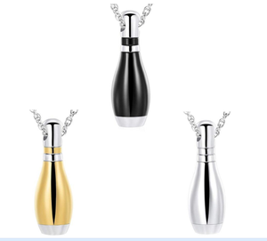 Colliers en acier inoxydable, 4 pièces, broche Urn, pour arbres, pendentif, cadeau souvenir - Product Image 1