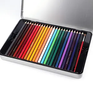 수성 색연필 세트 전문 다채로운 드로잉 연필 무독성 나무 육각형 연필 48 색