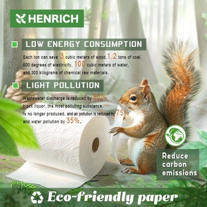 Papier toilette Henrich 3 plis, rouleau de papier toilette doux de qualité supérieure, écologique, en bambou, marque Kleenxy, fabricant, fournitures de salle de bain - Product Image 5