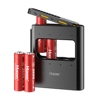 Hixon nouveau produit 1.5V AA batterie au Lithium 3500mWh Charge rapide 4 pièces batteries et Kit de boîte de chargeur