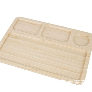 Vassoio da portata diviso in legno di bambù Premonition 39x28cm per uso domestico e ristorazione - Product Image 5