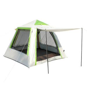 เต็นท์ลม ZP-1 สำหรับ 6-8 คน แบบชั้นเดียว ประกอบเอง ขนาด 195x195x140 ซม. พร้อมหลังคา เต็นท์พกพาสำหรับตั้งแคมป์กลางแจ้ง - Product Image 1