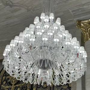 โคมไฟระย้าคริสตัลหลายชั้นคุณภาพสูงสั่งทำจากโรงงาน - Product Image 4